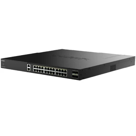 D-Link DXS-1250-28YP Switch Gestionable 24x Multi-Gigabit PoE++ y 4x 25G SFP28